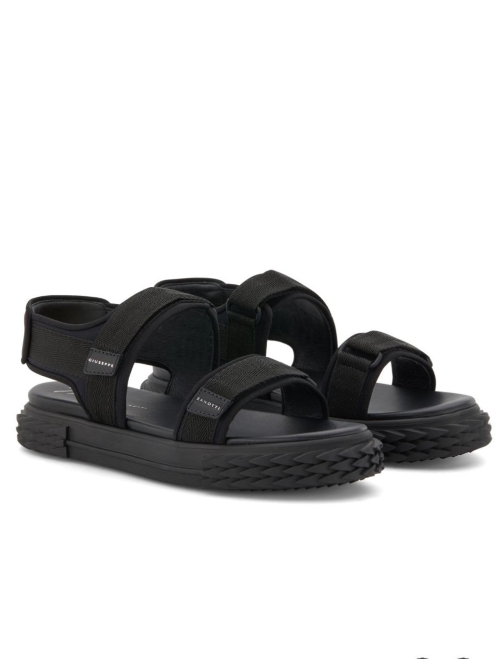 Giuseppe Zanotti black blabber gummy sandals